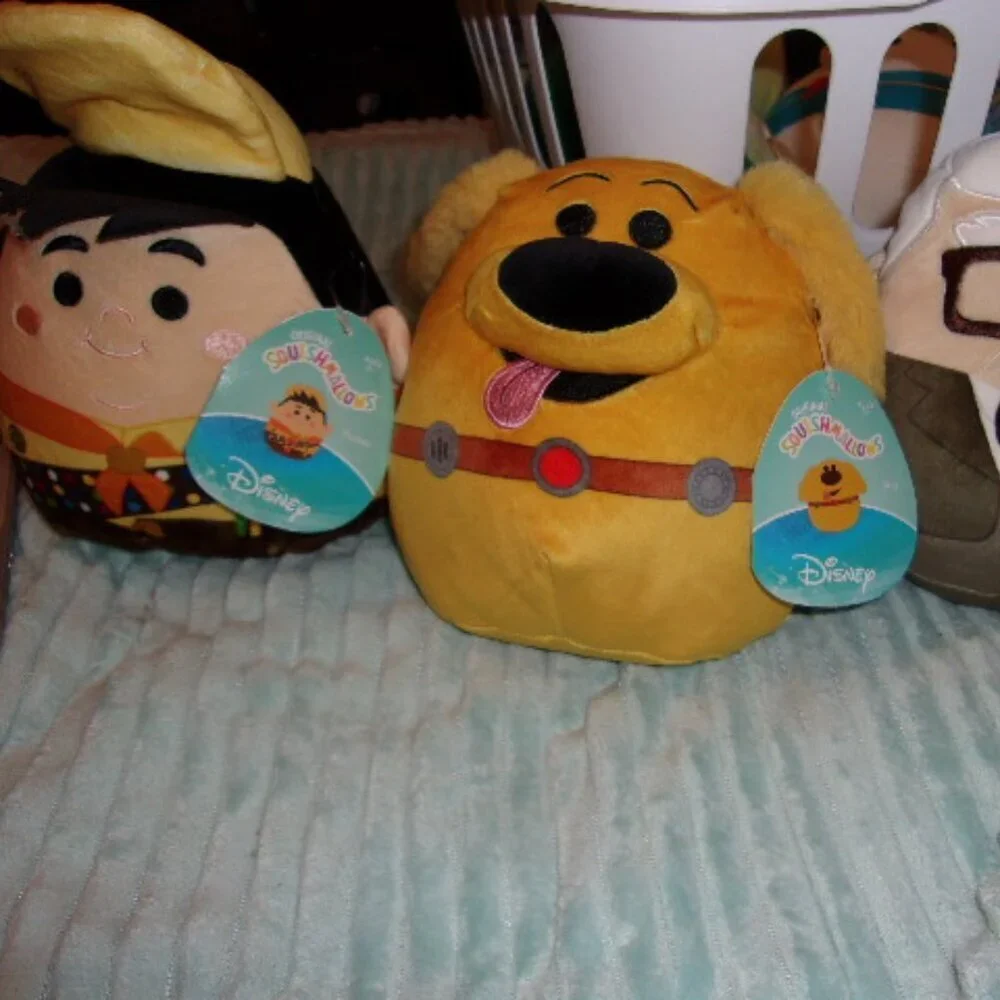 Bundle lot of 3 Disney's Up Dug/Russell/Carl squishmallows New